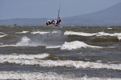 Kitesurf Report from San Jorge:  Howling,  Side Onshore Wind